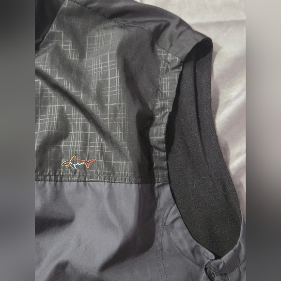 Greg Norman For Tasso Elba Full Zip Microfleece Jacket Vest Black Gray Size M - Picture 4 of 6